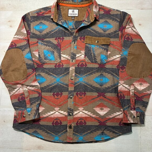 Legendary Whitetails Other - Legendary Whitetails Men's Harbor Heavyweight Flannel Southwest Shirt Size XL